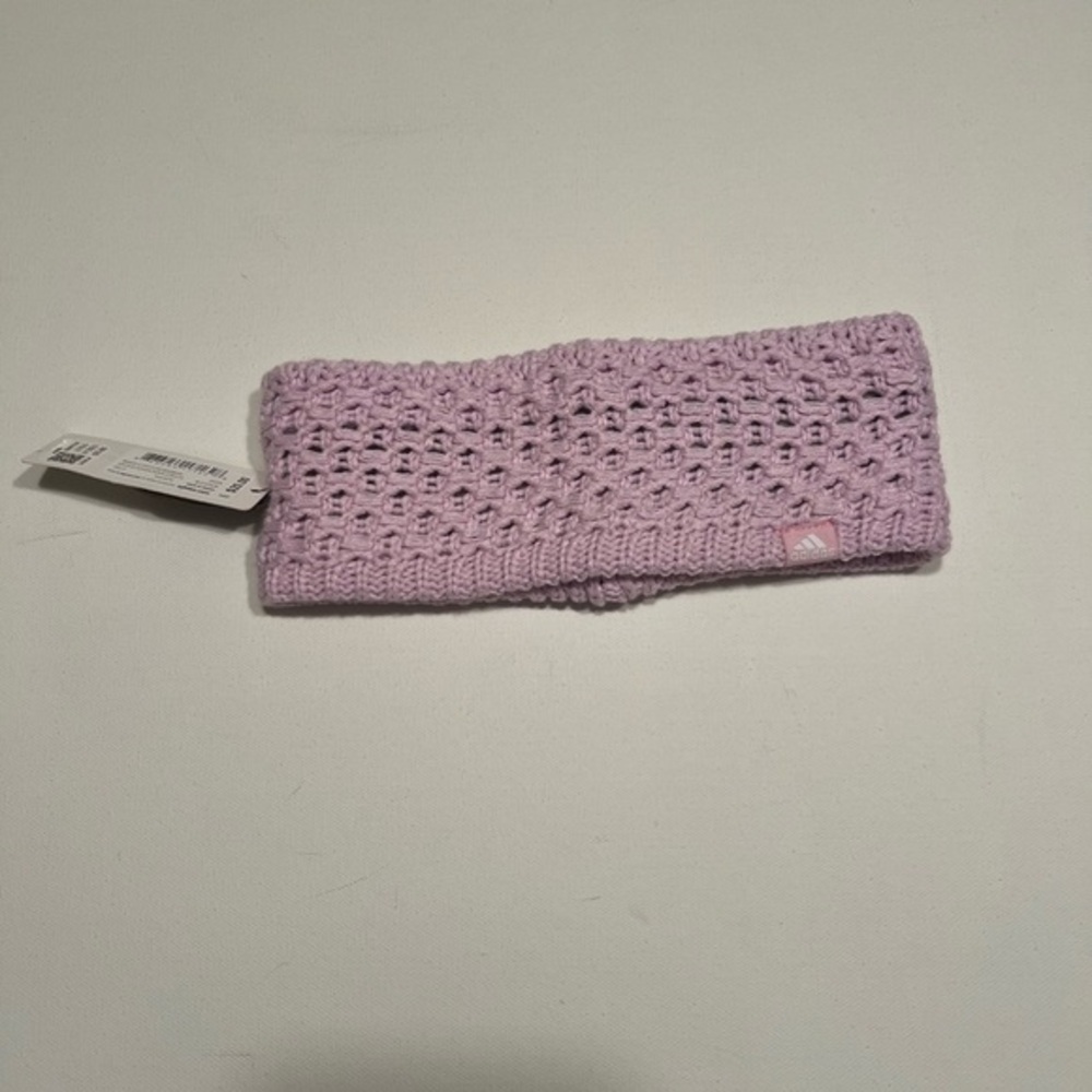 NWT Adidas Womens Fleece Lined Crestline Headband OSFA Orchid Fusion Purple (D4)